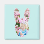 Aangepaste foto Bunny Head Paascadeau Magneet (Voorkant)
