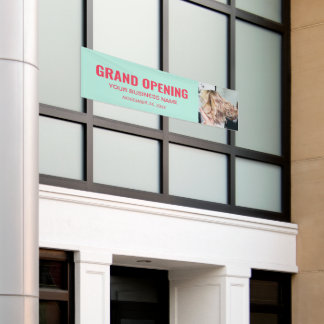 Aangepaste foto Business Grand Opening Marketing Spandoek