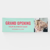 Aangepaste foto Business Grand Opening Marketing Spandoek (Horizontaal)