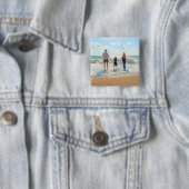 Aangepaste foto-Button met je favoriete foto's Vierkante Button 5,1 Cm (In situ)
