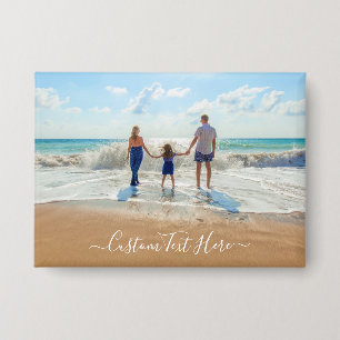 Aangepaste foto-Button met uw foto's en tekst Button