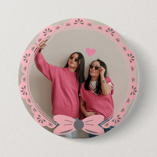 Aangepaste Foto Button Pin – Moederdag Gift