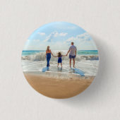 Aangepaste foto-Button Uw familiefoto Ronde Button 3,2 Cm (Voorkant)