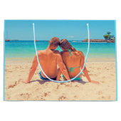 Aangepaste foto-cadeau met je favoriete foto's groot cadeauzakje (Voorkant)