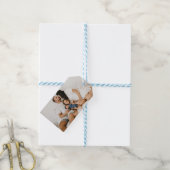 Aangepaste foto cadeaulabel (Met Touw)