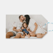 Aangepaste foto cadeaulabel (Voorkant (Horizontaal))