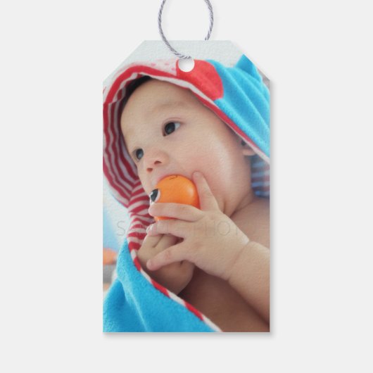 Aangepaste foto cadeaulabel (Achterkant)