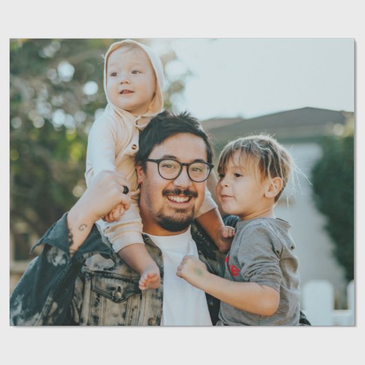 Aangepaste foto cadeaupapier (Vlak)