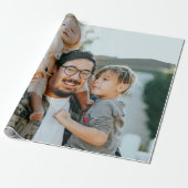 Aangepaste foto cadeaupapier (Uitgerold)
