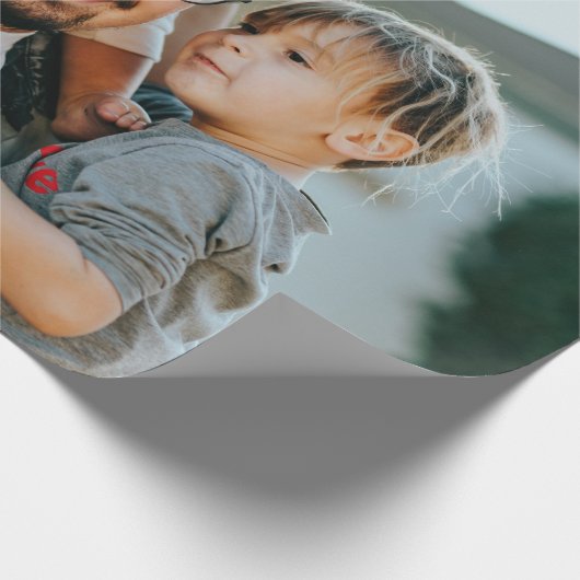 Aangepaste foto cadeaupapier (Hoek)