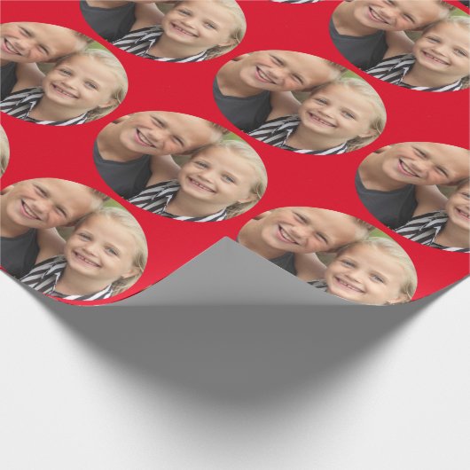 Aangepaste foto cadeaupapier (Hoek)