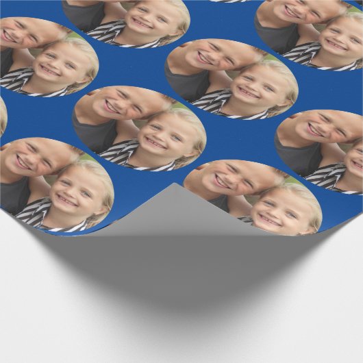 Aangepaste foto cadeaupapier (Hoek)