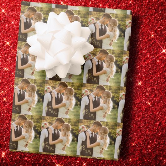 Aangepaste foto-cadeauverpakking inpakpapier vel