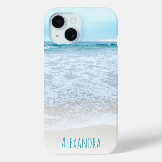 Aangepaste foto Californische Ocean Beach Waves op Case-Mate iPhone Case (Achterkant)