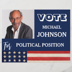 Aangepaste foto-campagne Politiek Flyer