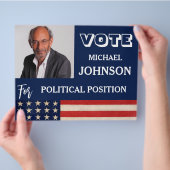 Aangepaste foto-campagne Politiek Flyer (Hand)