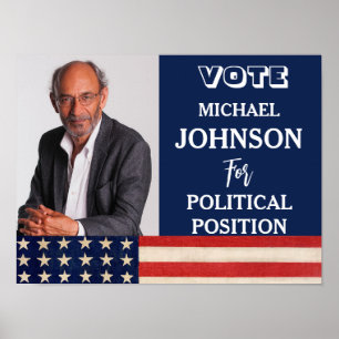 Aangepaste foto-campagne Politiek Poster