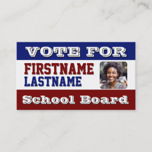 Aangepaste foto-campagne schoolbord visitekaartje