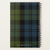 Aangepaste foto Campbell Scottish Clan Castle Week Planner (Achterkant)