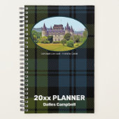 Aangepaste foto Campbell Scottish Clan Castle Week Planner (Voorkant)