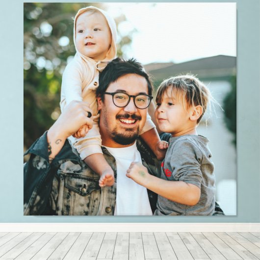 Aangepaste foto canvas afdruk (Insitu (Houten vloer))