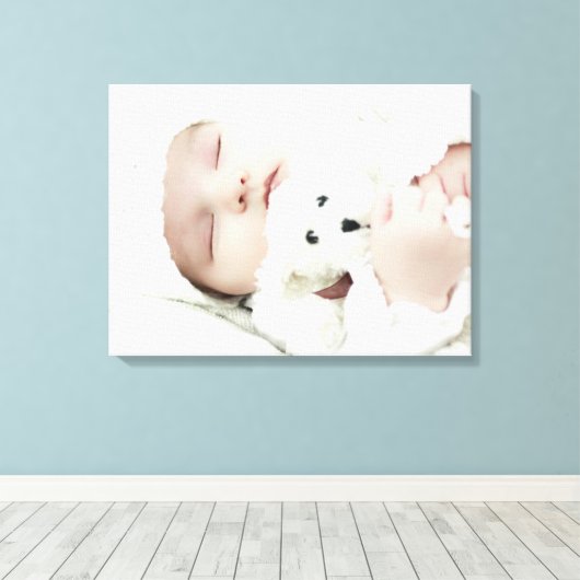 Aangepaste foto canvas afdruk (Insitu (Houten vloer))