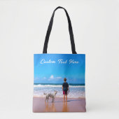 Aangepaste foto-Canvas tas Uw foto's en tekst (Voorkant)