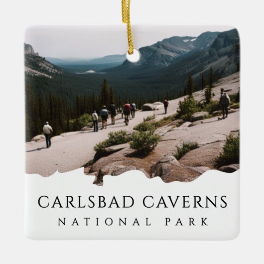 Aangepaste foto Carlsbad Caverns National Park Keramisch Ornament (Voorkant)
