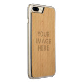 Aangepaste foto carved wood iPhone hoesje (Rechts)