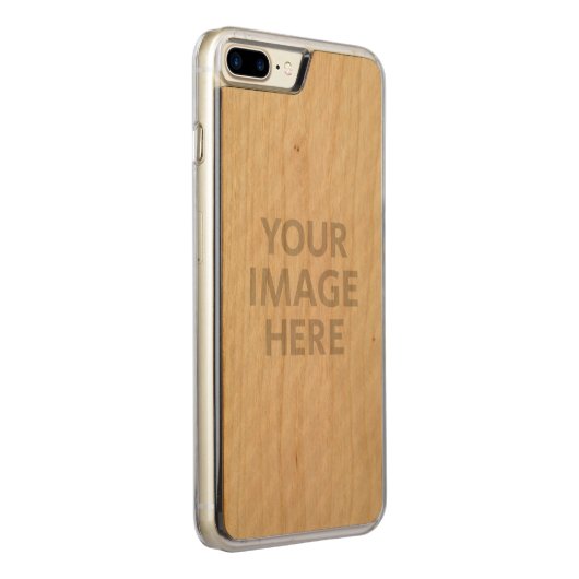 Aangepaste foto carved wood iPhone hoesje (Rechts)