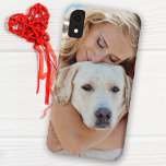 Aangepaste foto Case-Mate iPhone case<br><div class="desc">Nu kunt u uw beste vriend met u meenemen waar u ook gaat met deze iPhone case van de douane-hondenfoto. Deze foto met een gepersonaliseerd naamontwerp is trendy, elegant, cool en schattig. Pas met uw favoriete hondfoto, kattenfoto, of om het even welk huisdier met poten aan! Voeg naam toe aan...</div>