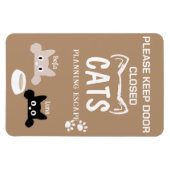 Aangepaste Foto Cat Planning Escape Door Koelkast Magneet (Horizontaal)