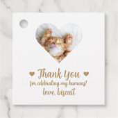 Aangepaste Foto Cat Wedding Favoriete Labels (Voorkant)