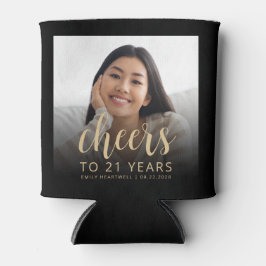 Aangepaste foto Cheers 21ste verjaardagsfeest Blikjeskoeler