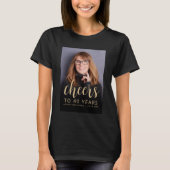 Aangepaste foto Cheers 40e verjaardagsfeestje T-shirt (Voorkant)