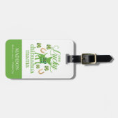 Aangepaste foto Chihuahua mama St. Patrick's Day Bagagelabel (Voorkant horizontaal)