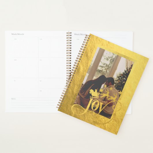 Aangepaste Foto Christmas Joy Planner Notitieboek (Display)