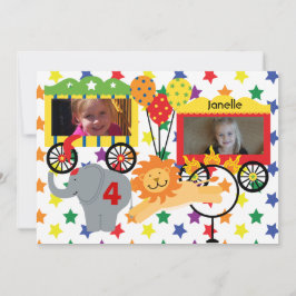 Aangepaste foto Circus Animals Kaart