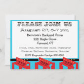 Aangepaste foto Circus Ticket Verjaardag 5x7 uitno Kaart (Achterkant)