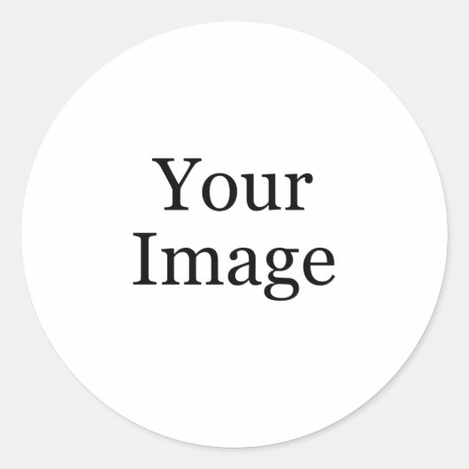 Aangepaste foto Classic Round Sticker (Voorkant)