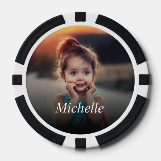 Aangepaste foto Clay Poker Chips (Voorkant)