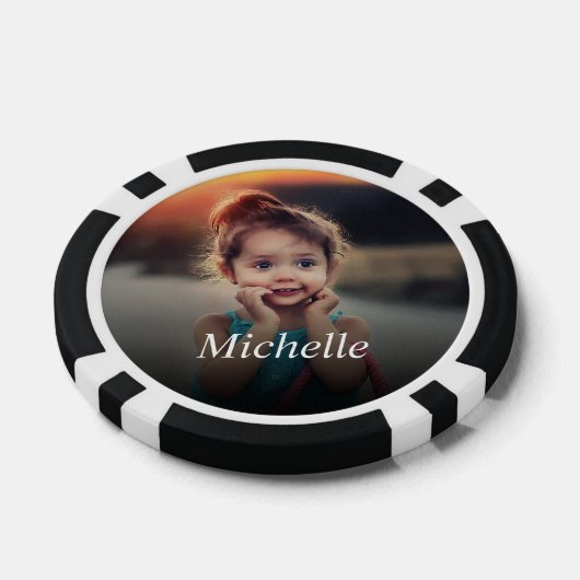 Aangepaste foto Clay Poker Chips (Enkel)