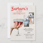 Aangepaste foto cocktail uitnodiging 40e verjaarda (Voorkant)