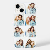 Aangepaste foto collage 7 vierkante foto's wit Case-Mate iPhone case (Achterkant)