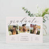 Aangepaste foto Collage Afstuderen Aankondiging Ka (Staand voorkant)