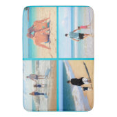 Aangepaste foto collage badmat gepersonaliseerd (Voorkant Verticaal)