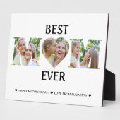 Aangepaste foto Collage Beste Moederdag Mam ooit Fotoplaat (Zijkant)