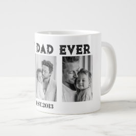 Aangepaste Foto Collage Beste Papa Ooit EST Jaar Grote Koffiekop