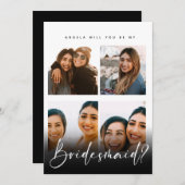 Aangepaste foto-collage bridale voorstelkaart (Voorkant / Achterkant)