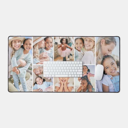Aangepaste foto collage bureaumat (Keyboard & Muis)